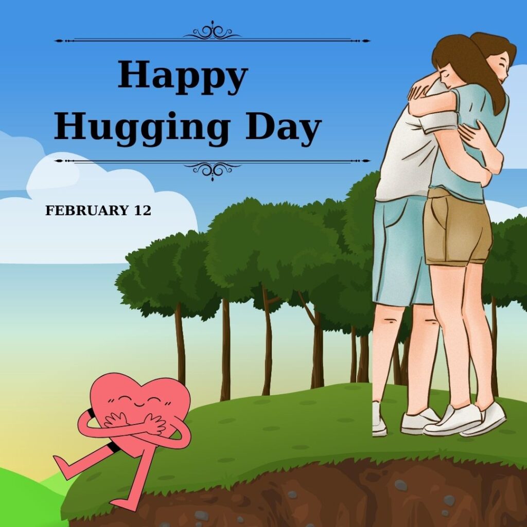 Happy hug day image